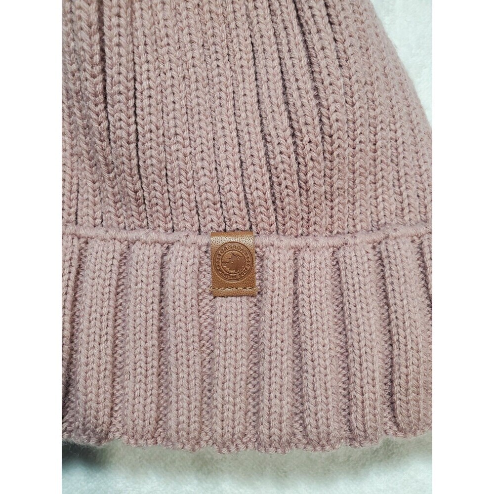 Canada Weather Gear Pink Knit Beanie Faux Fur Lined - Picture 2 of 6